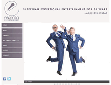 Tablet Screenshot of essential-entertainment.com